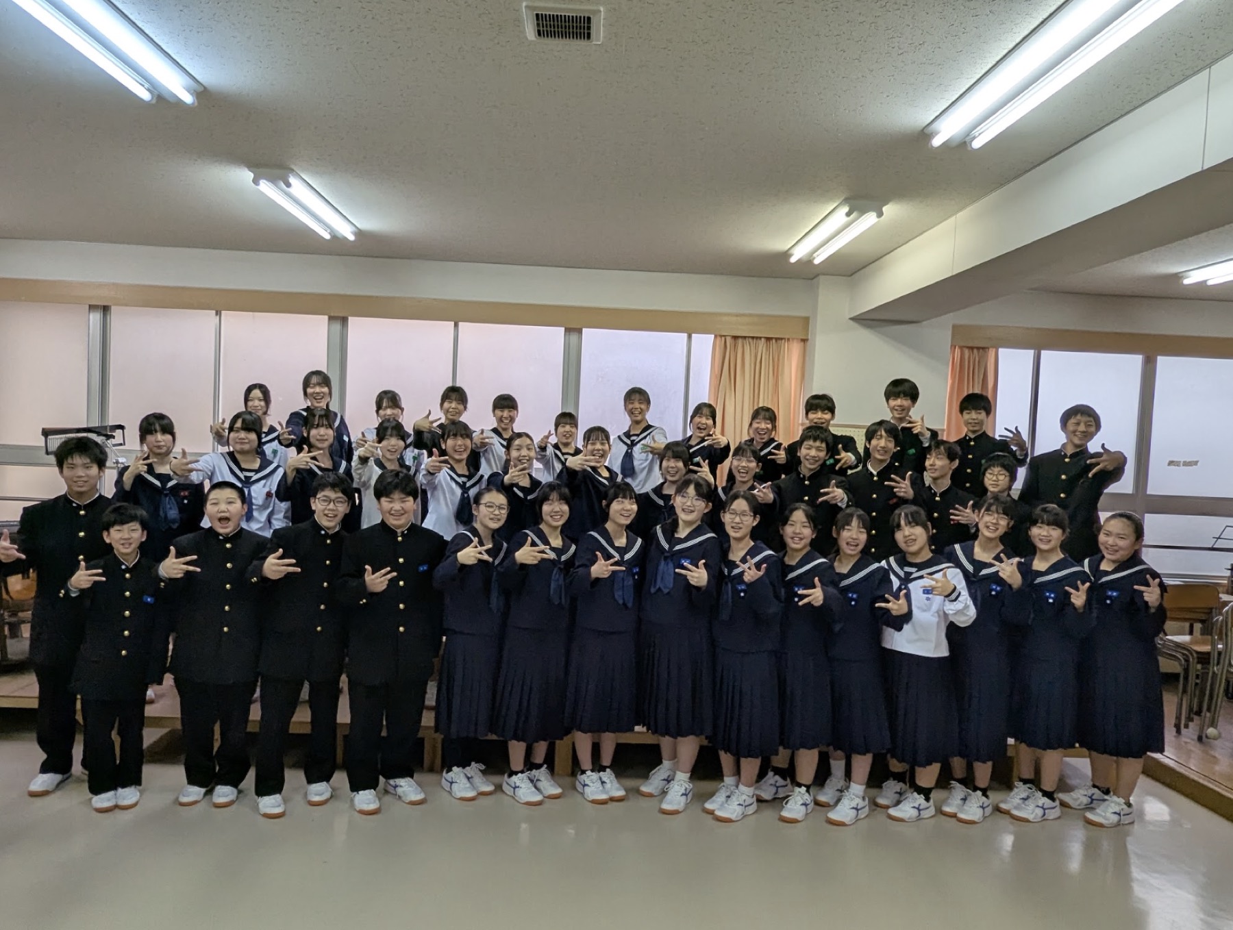金沢市立金石中学校 吹奏楽部の集合写真
